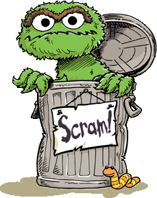 Sesame Street Muppets_Oscar_Retro