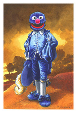 Thomas Gainsborough_Blue Boy_Sesame Street Muppets_Parody