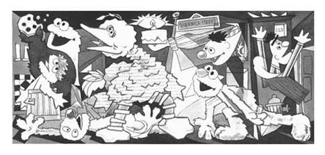 Picasso_Guernica_Sesame Street Muppets_Parody