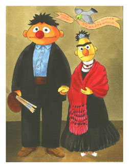 Frida Kahlo_Diego y Frida_Sesame Street Muppets_Parody