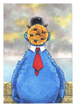 Magritte_Businessman_Sesame Street Muppets_Parody