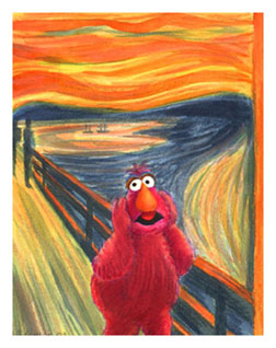 Edvard Munch_The Scream_Sesame Street Muppets_Parody